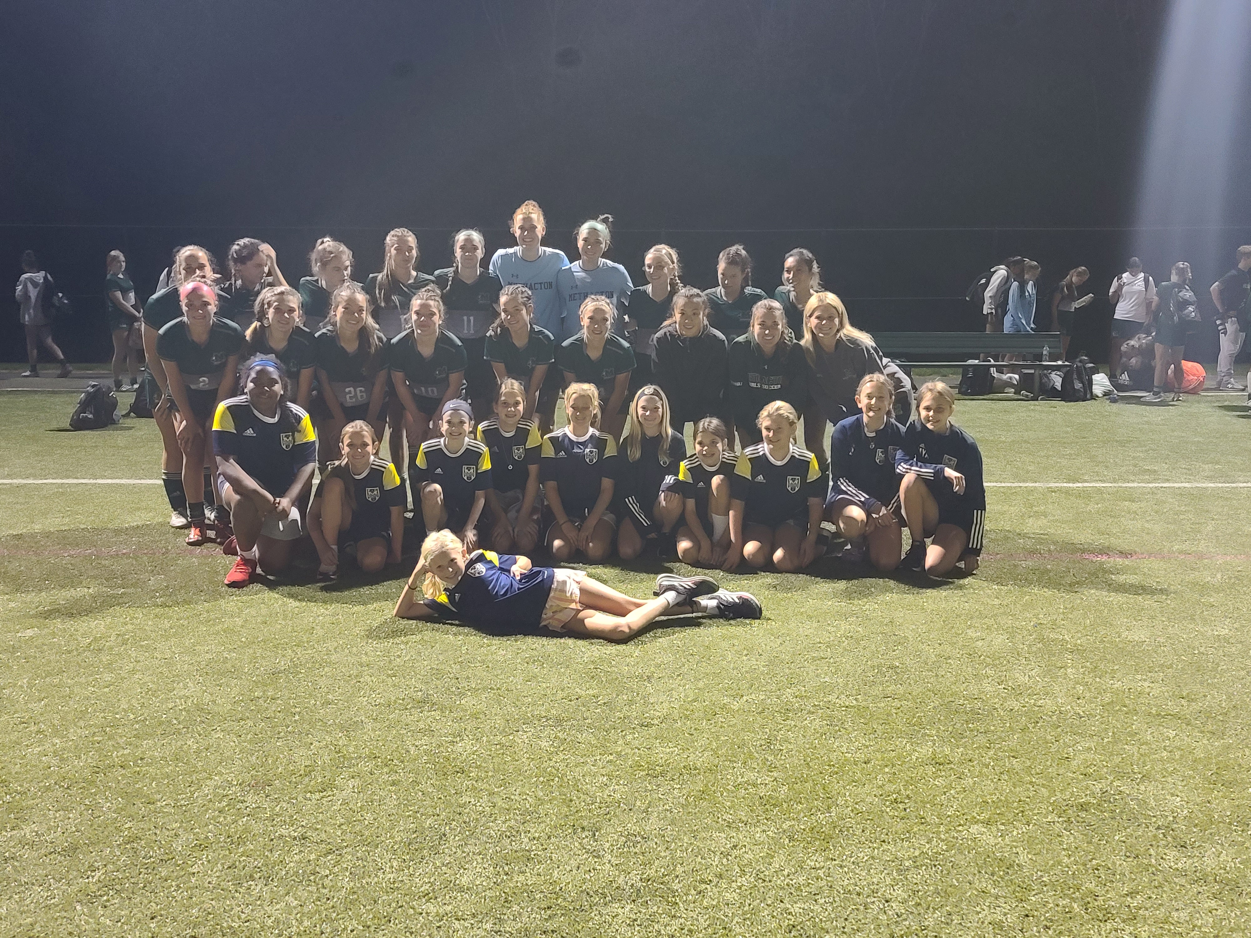 Sept 16, 2022 - Blaze help as ball girls for the Methacton High School girls soccer team